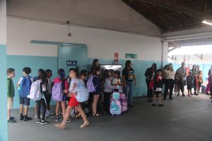 Recepção dos Alunos no primeiro dia de aula - Imagem 1
